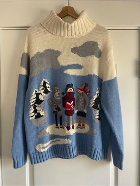 Vintage Northcrest Christmas Carolers Sweater - XL